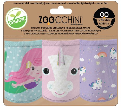 Zoocchini - Kids Reusable Face Masks Unicorn Set