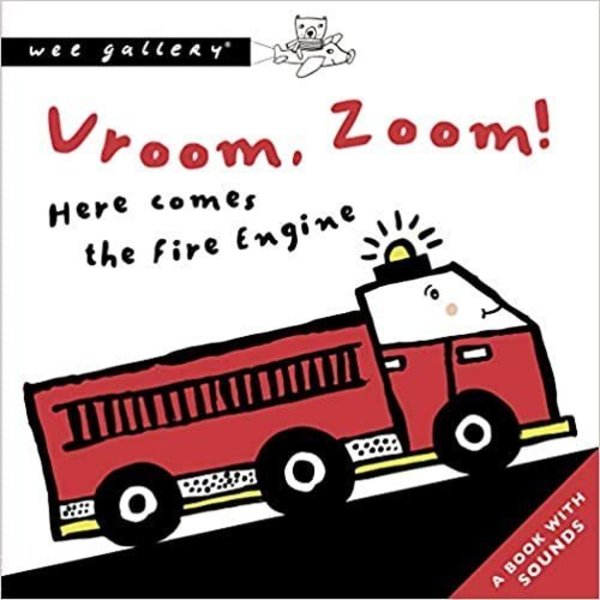wee gallery-vroom sound book- baby at the bank