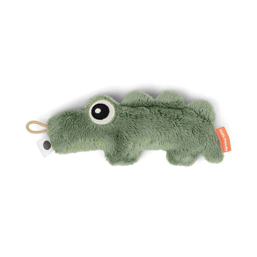 Done By Deer - Tiny Sensory Rattle Croco Green