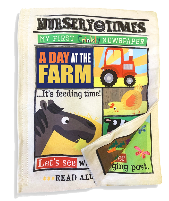 Jo & Nic's Crinkly Books- Farm Animals- Baby at the bank