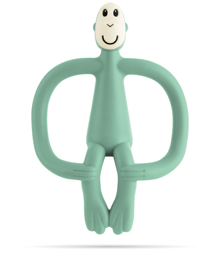 matchstick monkey-mint green-baby at the bank