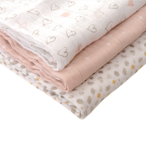 Ziggle- Dusky Pink Muslin Set- Baby at the bank