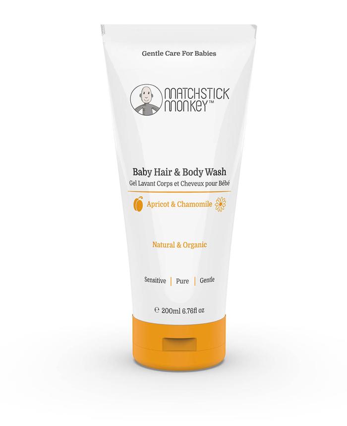 Matchstick Monkey- Baby Hair & Body Wash (apricot & chamomile)- Baby at the bank