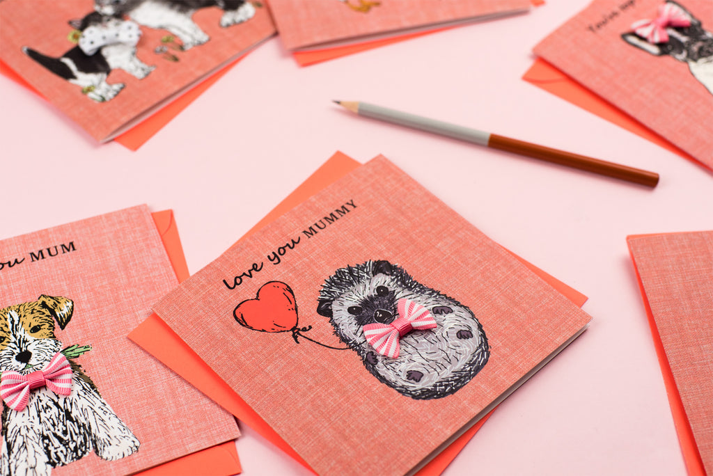 Apple & Clover- Love You Mummy Chick Card- Baby at the bank