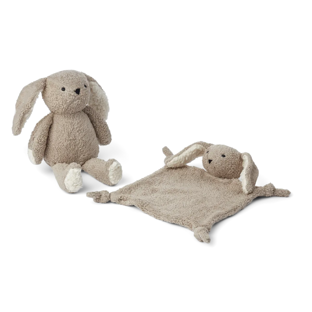 Liewood- Ted Baby Gift Set Rabbit/Pale Grey- Baby at the bank