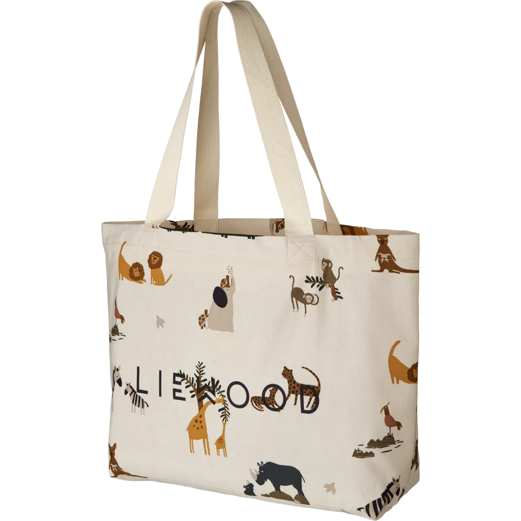 Liewood- Big Tote Bag All Together Sandy Mix- Baby at the bank