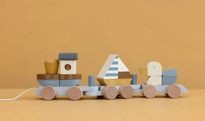 Little Dutch- Sailors Bay Stacking Train- Baby at the bank