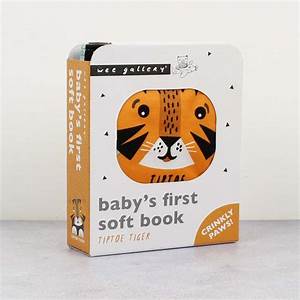 Wee Gallery - Tiger Soft Cloth Book- Baby at the bank