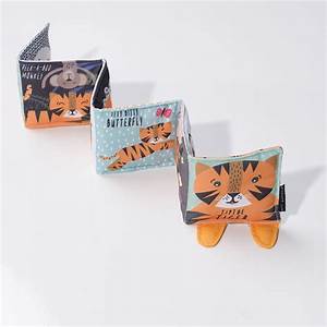 Wee Gallery - Tiger Soft Cloth Book- Baby at the bank